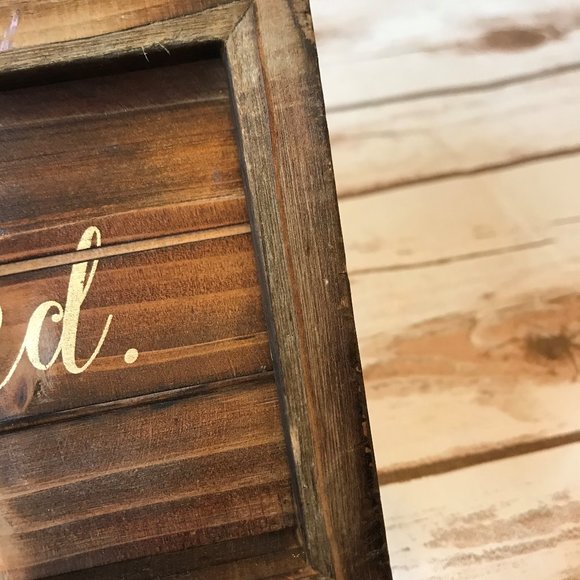 Wood GRATEFUL,THANKFUL BLESSED Plaque - Picture 4 of 8